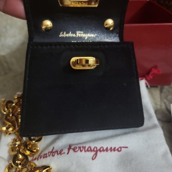 Authentic Salvatore Ferragamo Gancini mini micro bag. - Picture 5 of 11